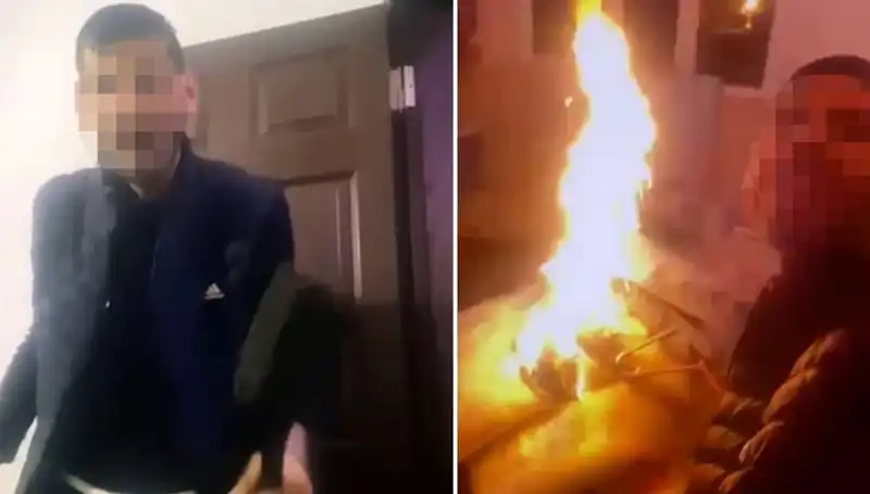 Sosyal Medyada Canlı Yayın Yaparak Evi Ateşe Veren Anne-Oğul Olayı