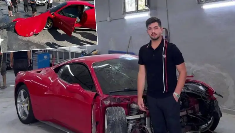 15 milyonluk Ferrari Hurdaya Çevrildi: Sahibinin Vahim İtirafı