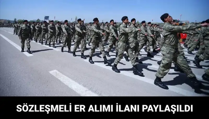 MSB Kara Kuvvetleri Komutanlığı Sözleşmeli Er Alımı Yapıyor