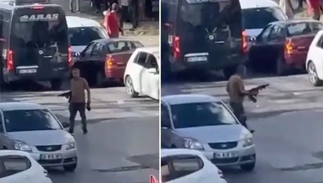Başakşehir'de Pompalı Tüfekle Yolu Kapatan Şahıs Korku Saçtı