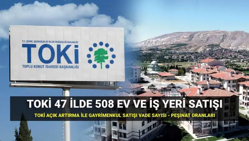TOKİ'nin 508 Konut ve İş Yeri Satışı İçin Tarihler ve Detaylar Açıklandı